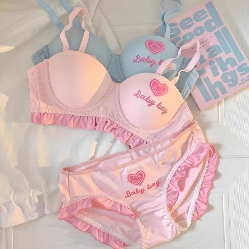 Cute Baby Bay Ruffle Lingerie Set