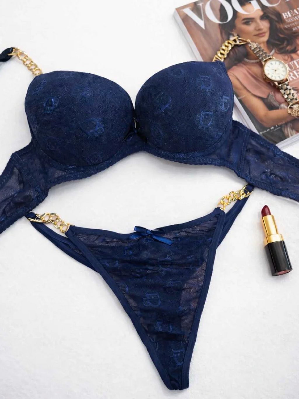 Intimate Elite Thin Padded Bra Underwear Set