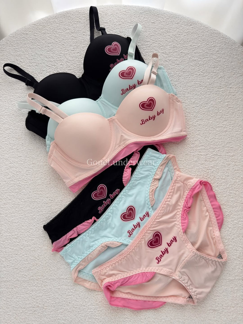 Cute Baby Bay Ruffle Lingerie Set